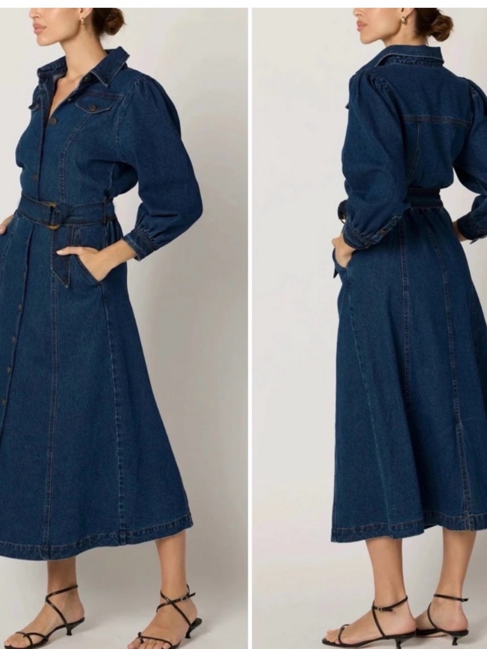 NWT Cleobella Nyla Denim Dress Small - Picture 4 of 4